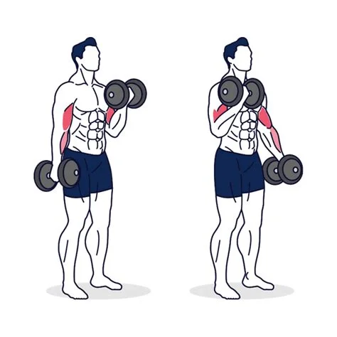 Curl biceps alterné