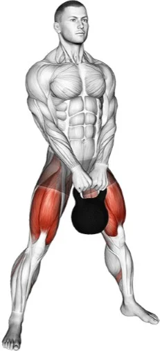 Soulevé de terre sumo au kettlebell