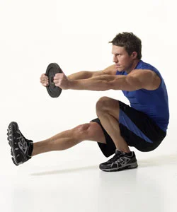 Pistol squat gauche