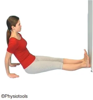 Étirement mollets assis (dorsiflexion)