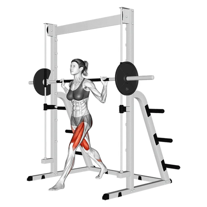 Squat en fente à la Smith Machine