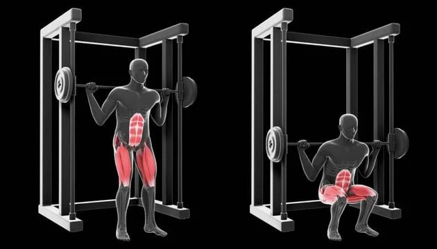 Squat à la Smith Machine