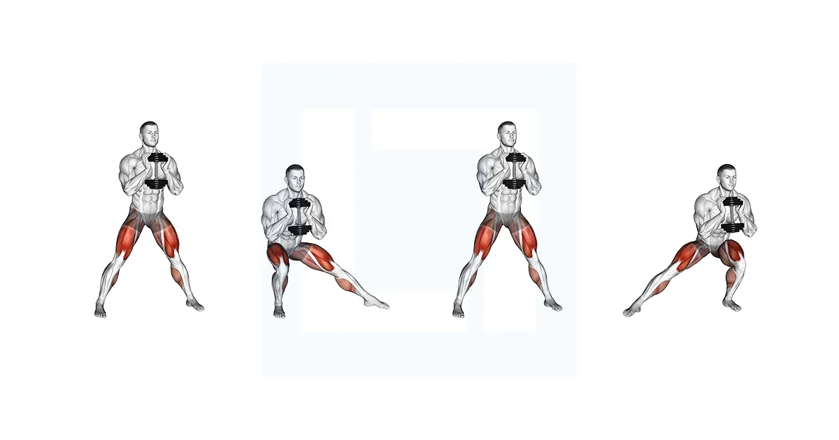 Squat latéral aux haltères