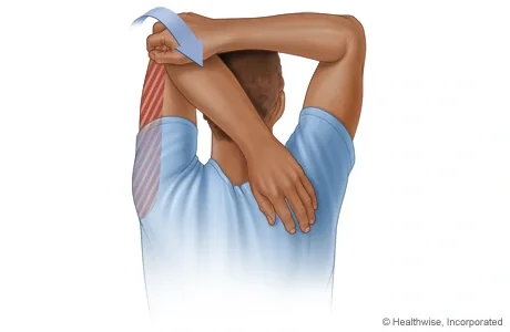 Étirement triceps gauche