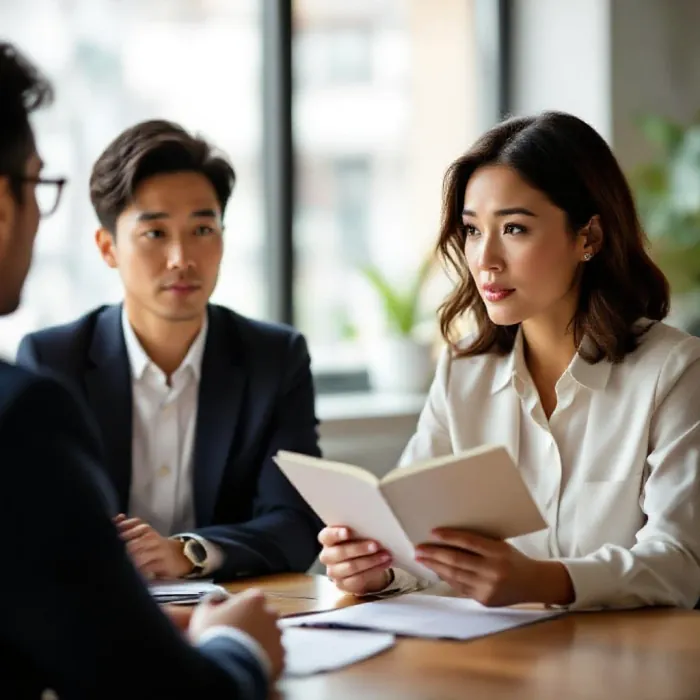 A person reading the unspoken emotion on a colleague’s face during a meeting …