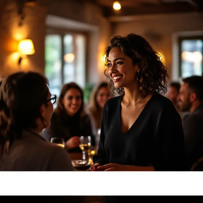 A skilled social navigator in a small gathering