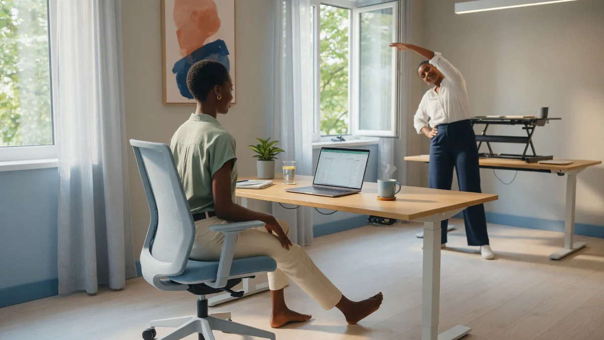 exercice au bureau : une routine simple pour bouger sans matériel