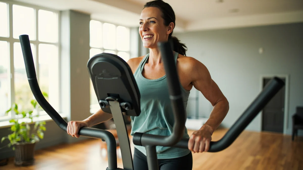 Exercice sur vélo elliptique : la routine progressive qui tient sur la durée